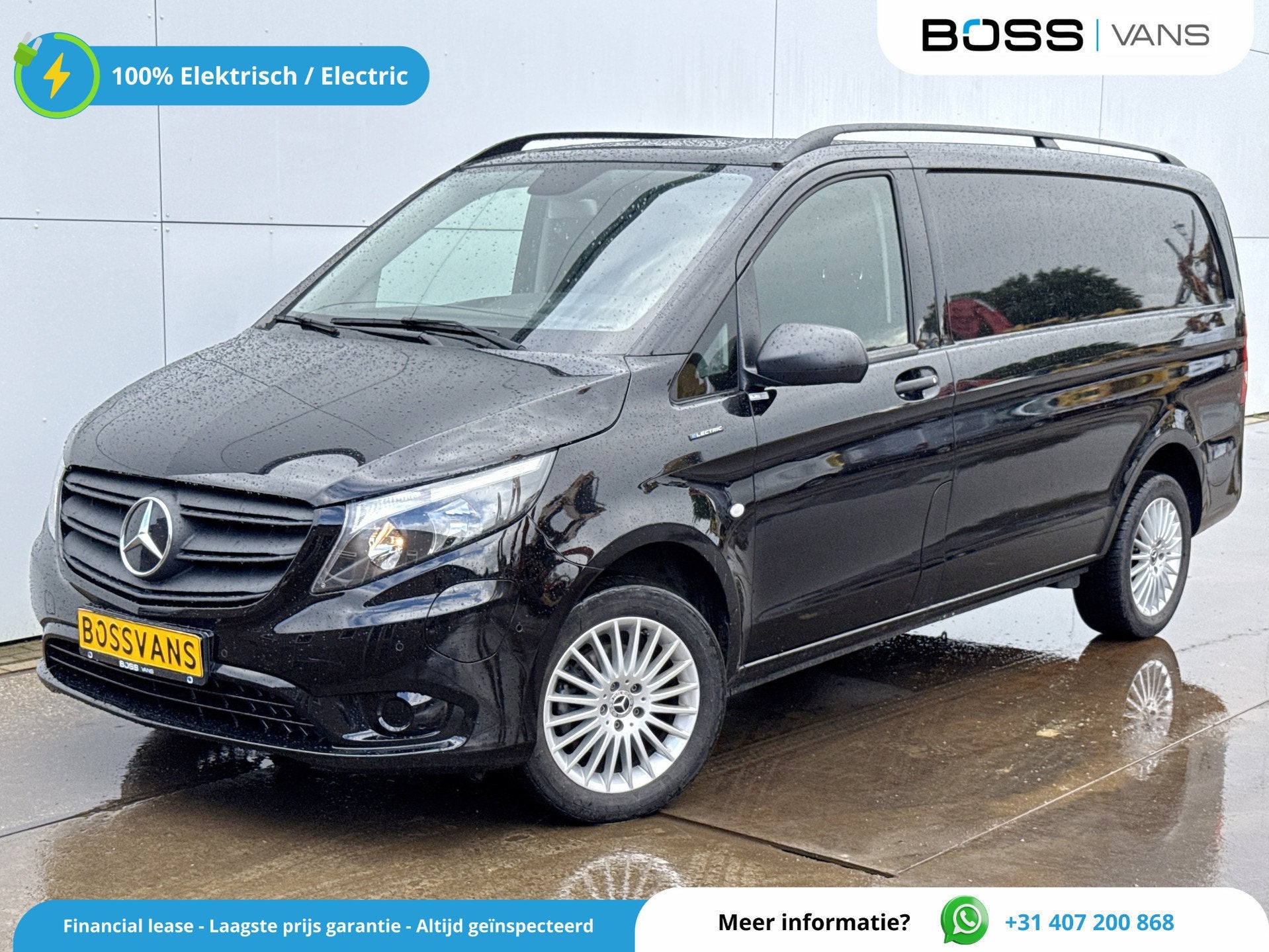 Mercedes-Benz eVito eVito 66kWh 120PK L2 280km WLTP 80kw Sne, Achat, 280 km, Entreprise, 3 places
