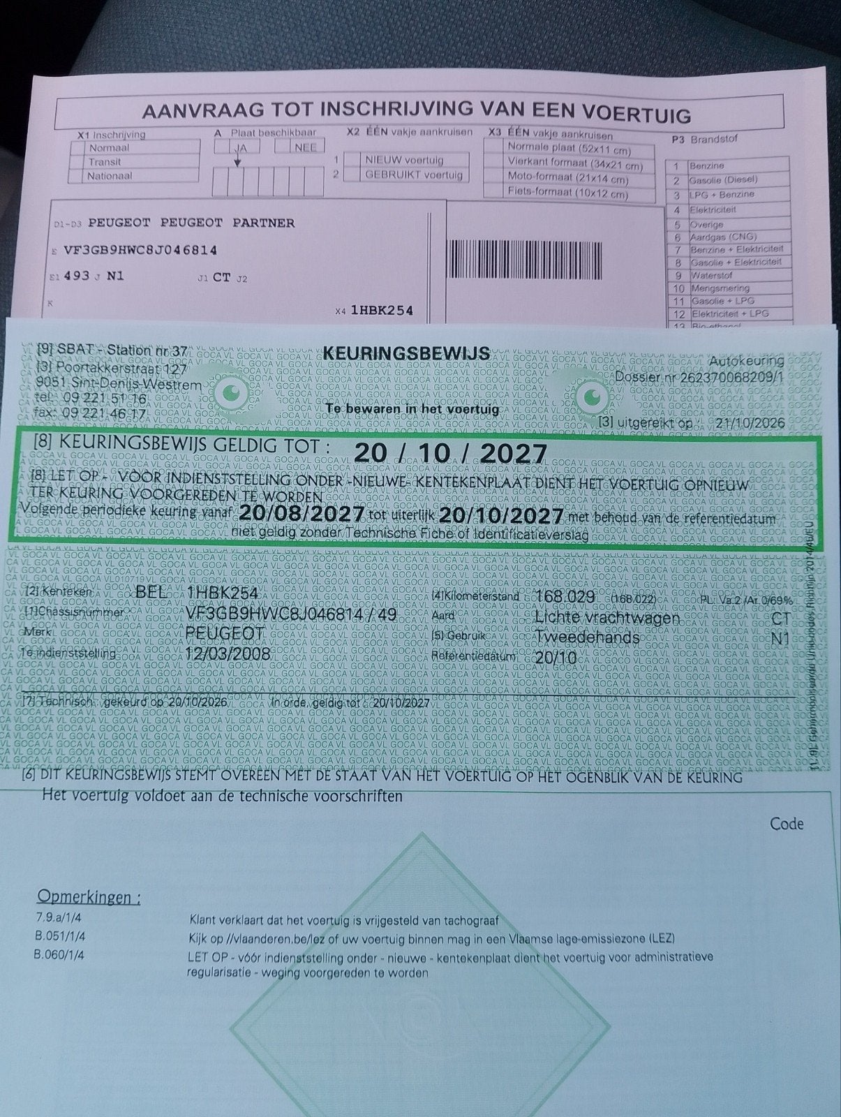 Peugeot Partner 1.6 HDI met 168000 km's Gekeurd voor verkoop, Autos, Achat, Boîte manuelle, Diesel, Capteur de stationnement