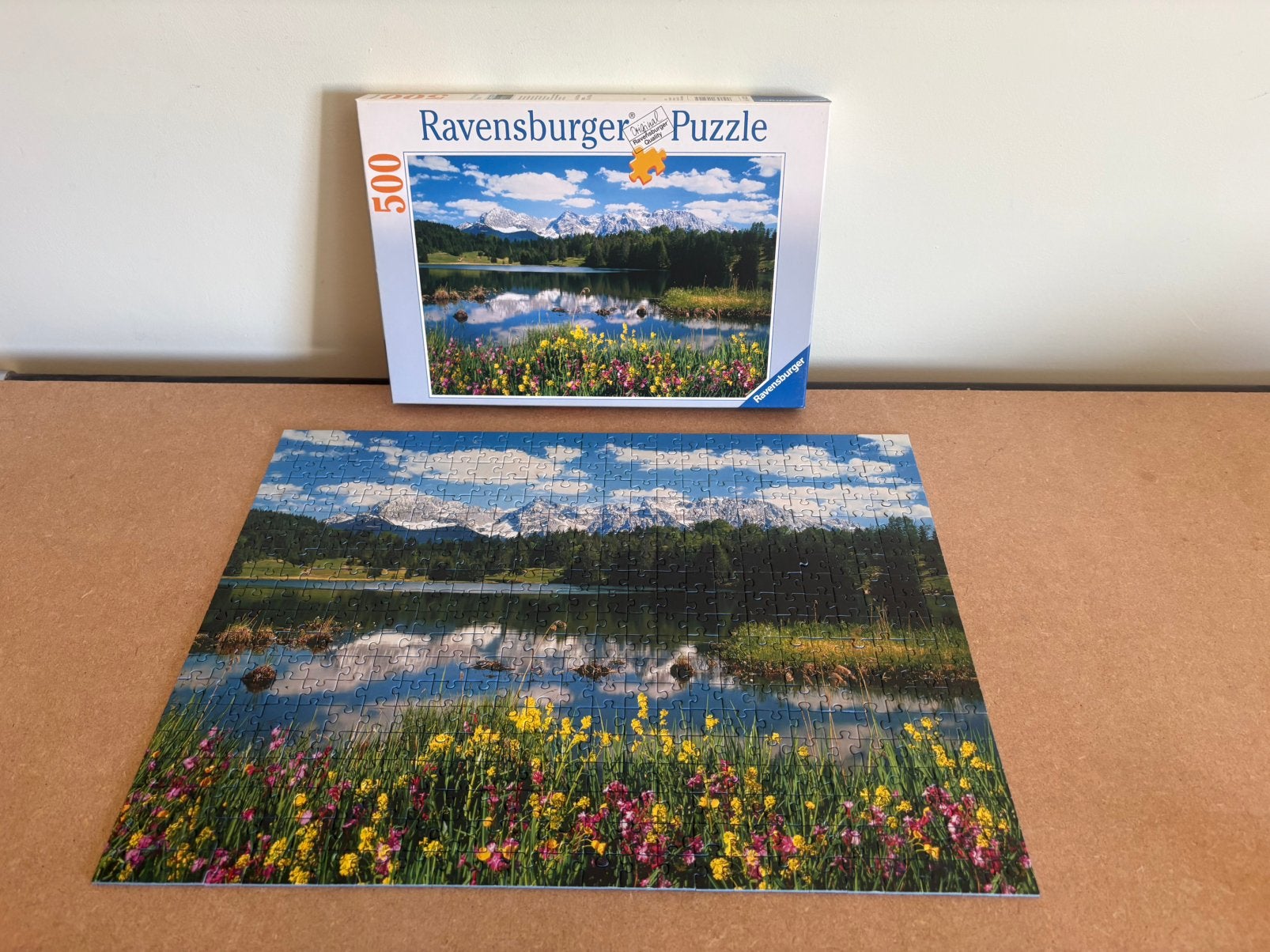 Ravensburger puzzel: Geroldsee Karwendelgebergte 500 stukjes, Ophalen of Verzenden, 500 t/m 1500 stukjes, Zo goed als nieuw, Legpuzzel