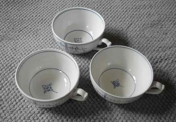 3 tasses Boch Copenhague, Antiek en Kunst, Antiek | Servies los, Ophalen