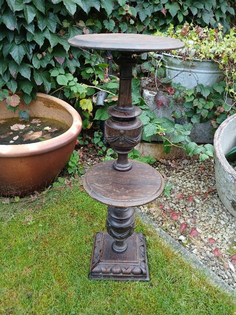 Houten piëdestal / pied de stalle, Ophalen