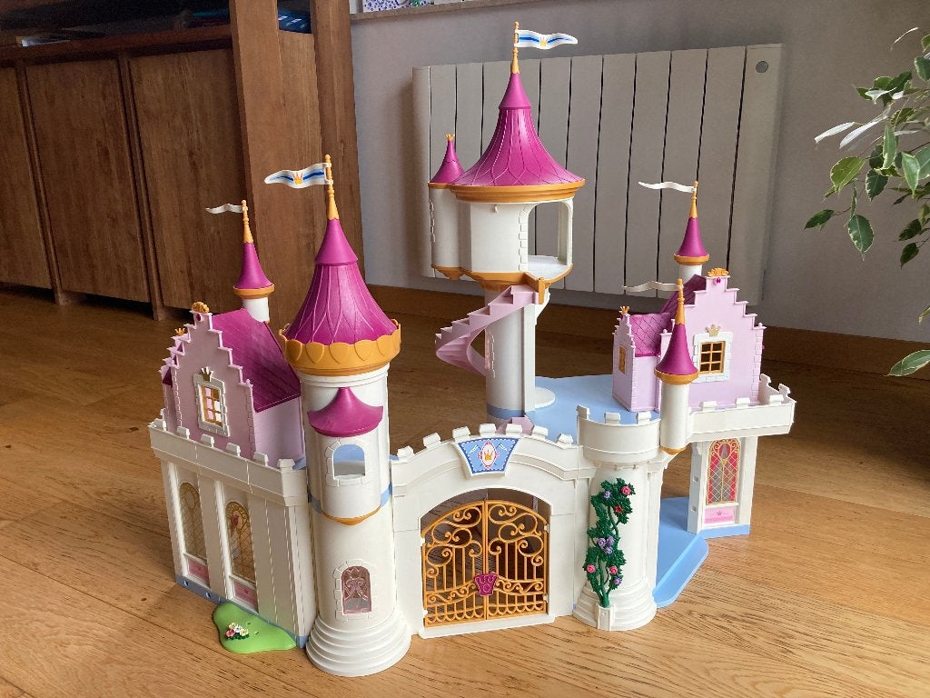 Playmobil - Château de princesse (réf:6848)+ 4 pièces de vie, Comme neuf, Princess, Château/Fort, Kit complet