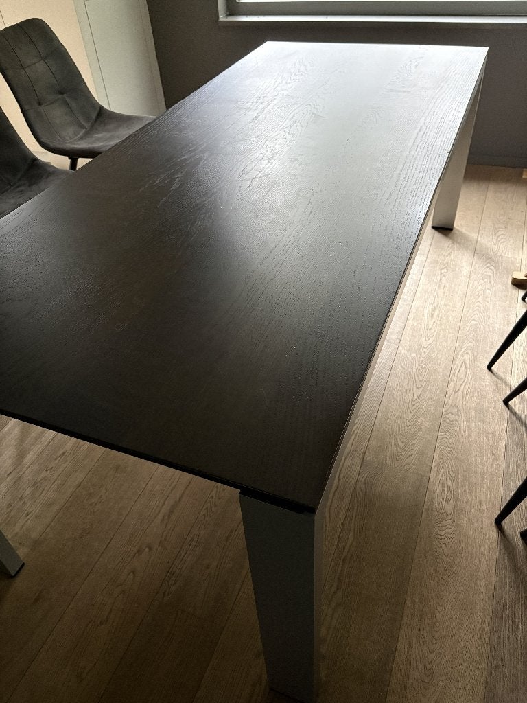Design tafel ARCO- donkere massieve eik, Ophalen, 50 – 75, Gebruikt, Eikenhout