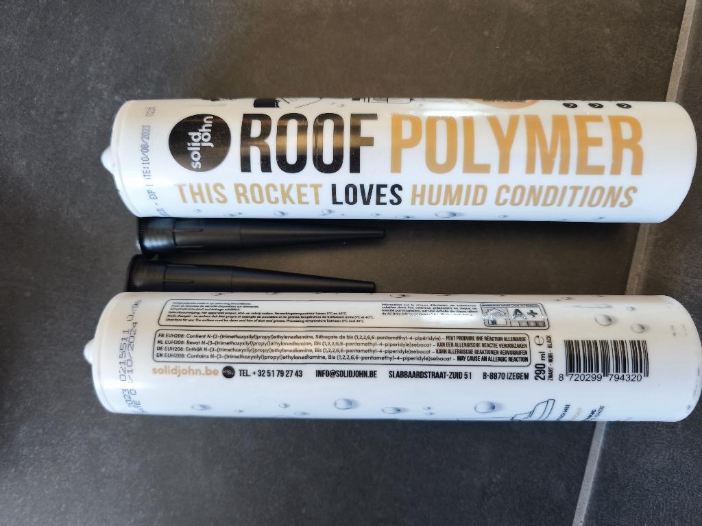 2 tubes Solid John Roof polymer lijm, Ophalen of Verzenden