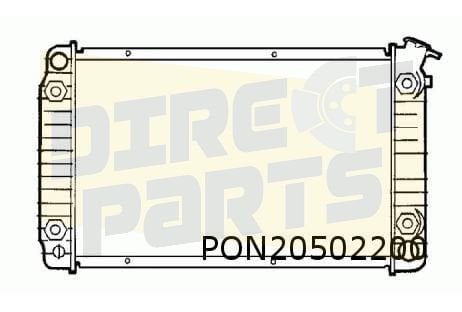 Pontiac Trans Sport (-12/95) (3.1) radiateur OES! 52458688, Pontiac, -, -, Nieuw