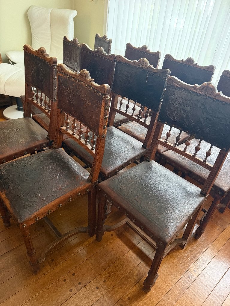 chaises de château - Kasteelstoelen, Ophalen, Gebruikt, Hout, Eén