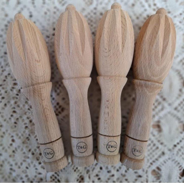 4 x houten citruspers T & G, Antiek en Kunst, Ophalen of Verzenden