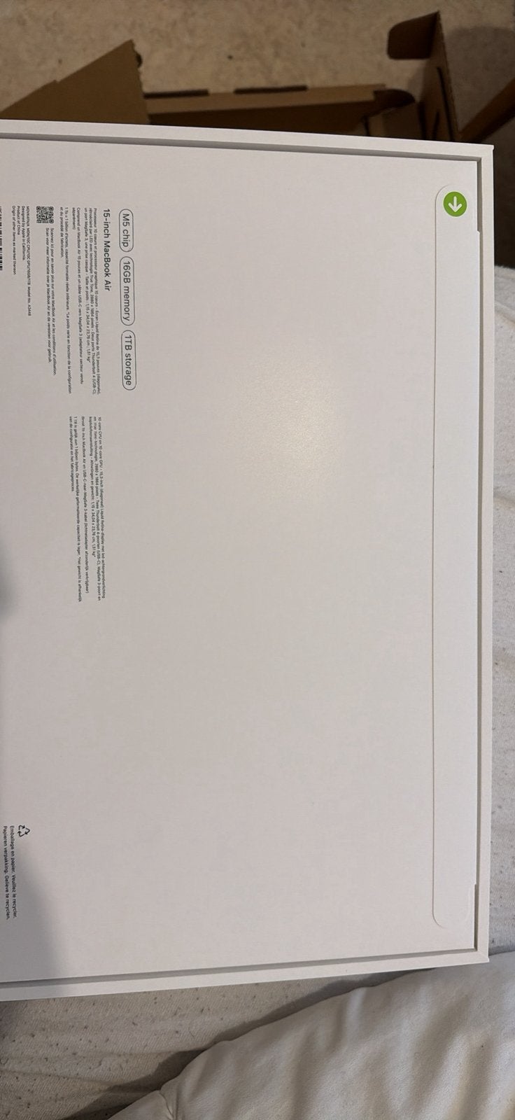 Apple MacBook Air (M5, 2026), Ophalen of Verzenden, 15 inch, Apple, SSD