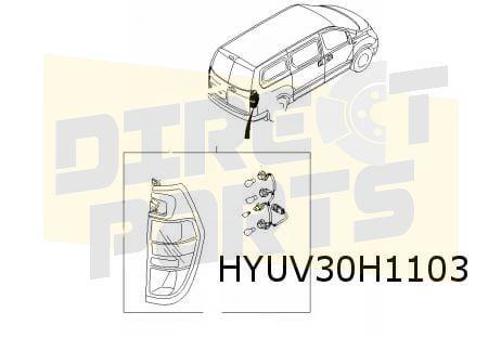 Hyundai H300 achterlicht Links (bij achterdeuren) Origineel!, Neuf, -, -, Hyundai