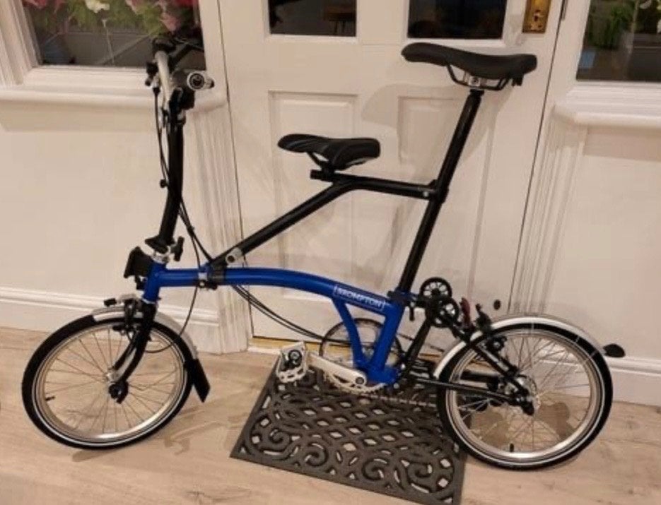 Brompton kinderzitje Milian Pere IT, Fietsen en Brommers, Fietsaccessoires | Fietsstoeltjes, Ophalen, Zo goed als nieuw, Voorzitje