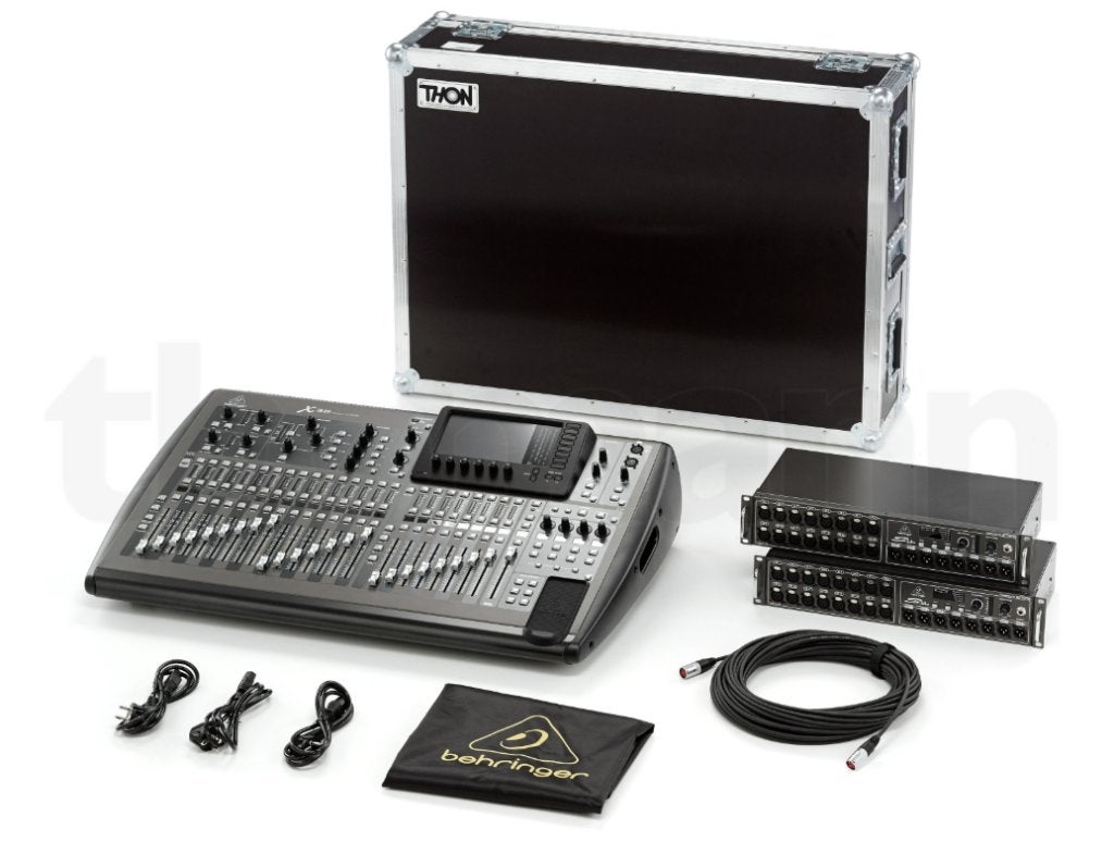 Behringer X32 in FC + 2x Behringer S16, Ophalen, Zo goed als nieuw, 20 kanalen of meer, Microfooningang