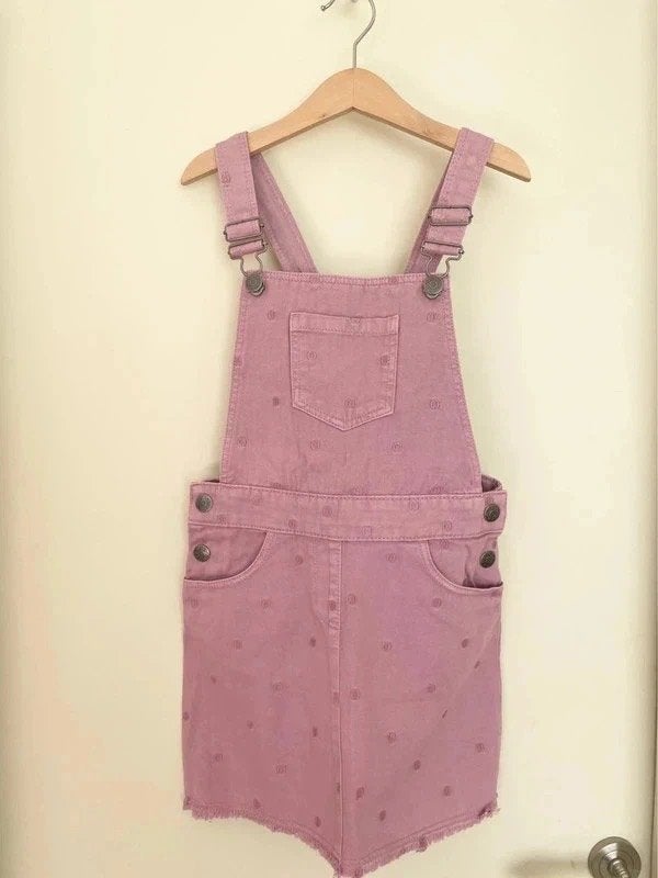 Robe-salopette en jean rose, DPAM, 8 ans (128 cm), neuf!, Ophalen of Verzenden, Gebruikt