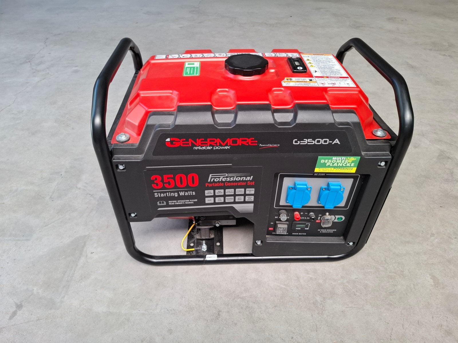 Groupe électrogène Genermore 3500w, Bricolage & Construction, Enlèvement