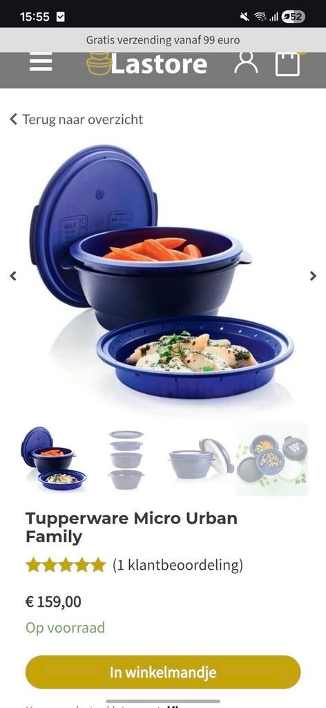 Micro urban tupperware met kookboek, Enlèvement ou Envoi