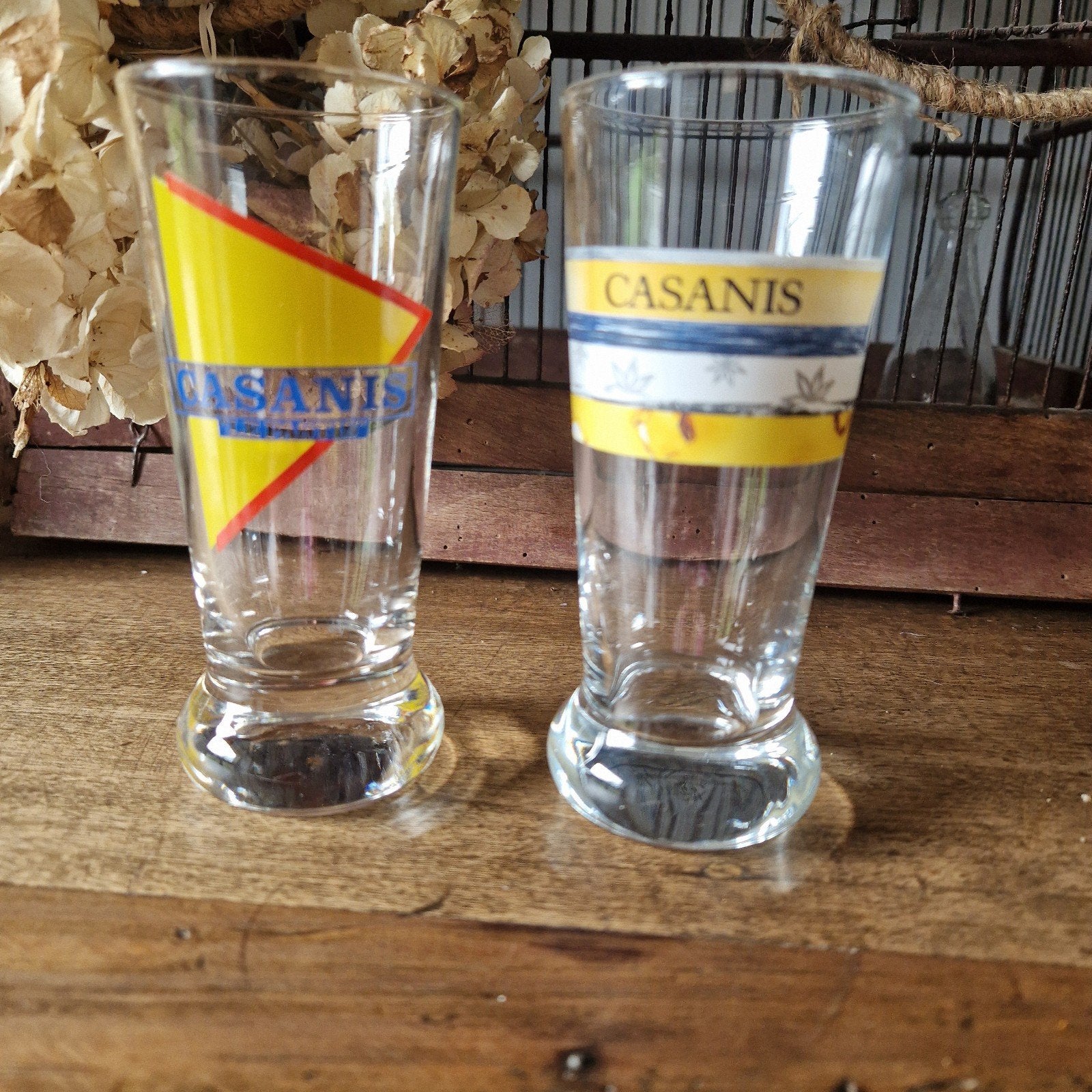 2 verres Pastis Casanis, Collections, Enlèvement ou Envoi