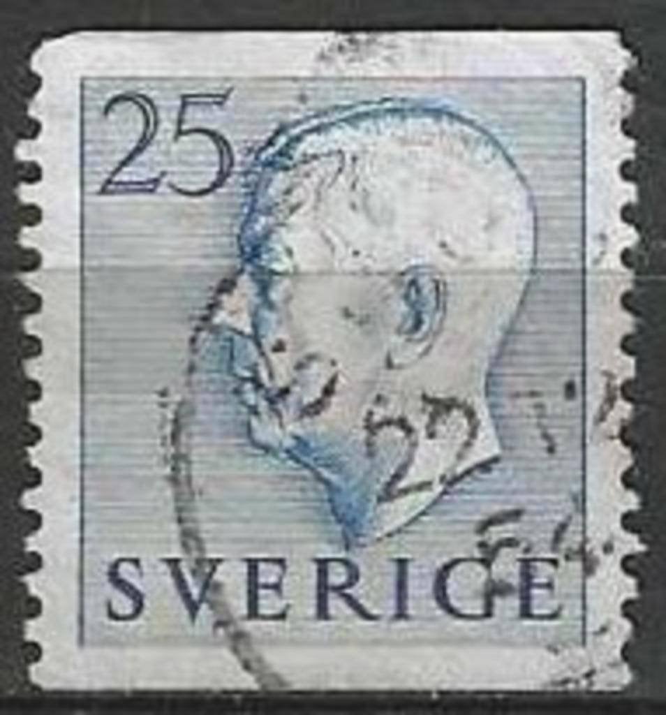 Suède 1954 - Yvert 382 - Roi Gustave VI (ST), Envoi, Suède, Affranchi