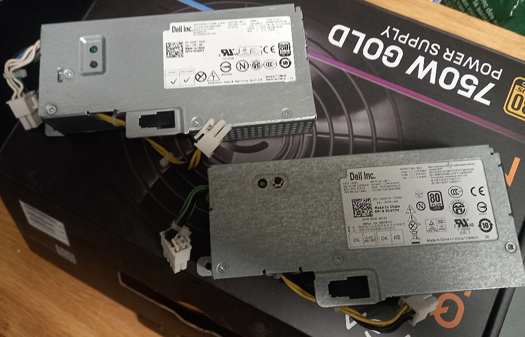Twee Dell 200W 80 Plus Gold PSU's, Computers en Software, Ophalen of Verzenden, Gebruikt