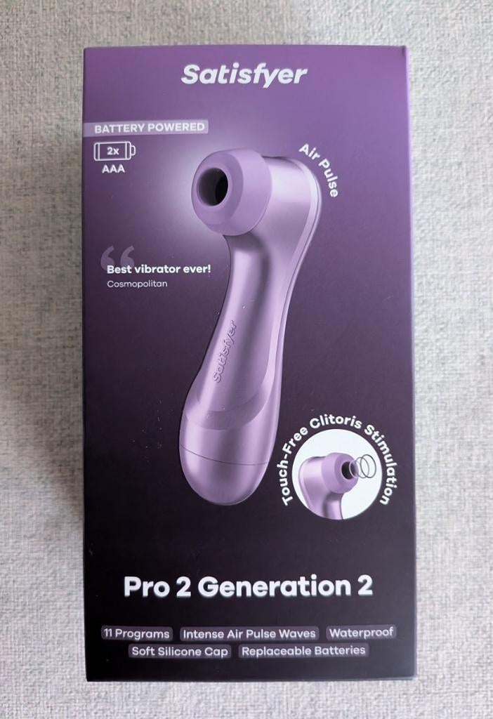 Nieuwe Satisfyer Pro 2 Generation 2 - Paars, Sport en Fitness, Massageproducten, Ophalen of Verzenden, Nieuw