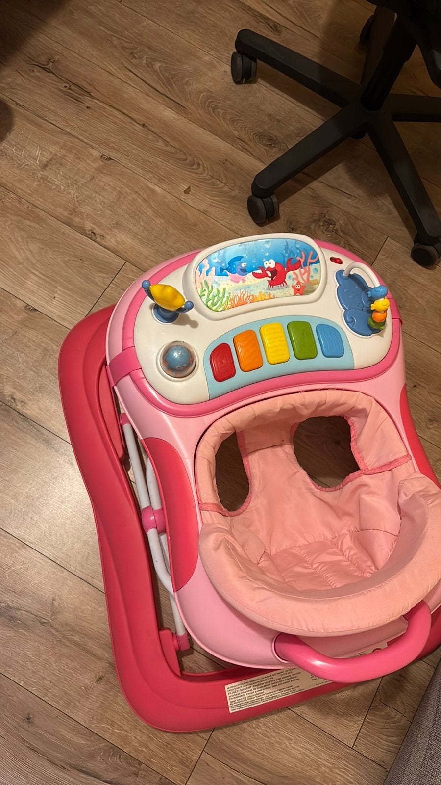 Trotteur- rose, Enlèvement, Utilisé, Baby Gym