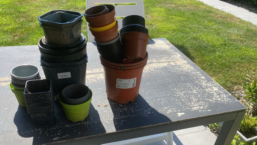 Gratis bloemenpotjes, Tuin en Terras, Bloempotten, Ophalen