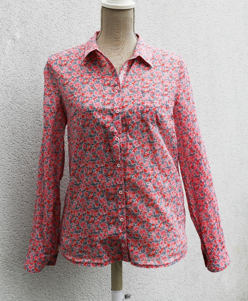 Joli chemisier fleuri Caroll 40-42, CAROLL, Enlèvement ou Envoi, Comme neuf, Taille 38/40 (M)