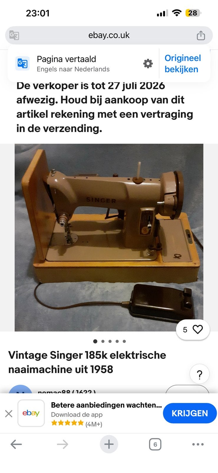 Stikmachien, Antiquités & Art, Antiquités | Machines à coudre, Enlèvement ou Envoi