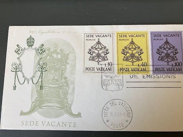 Brief ,FDC, Vatikaan,, Postzegels en Munten, Verzenden, Brief