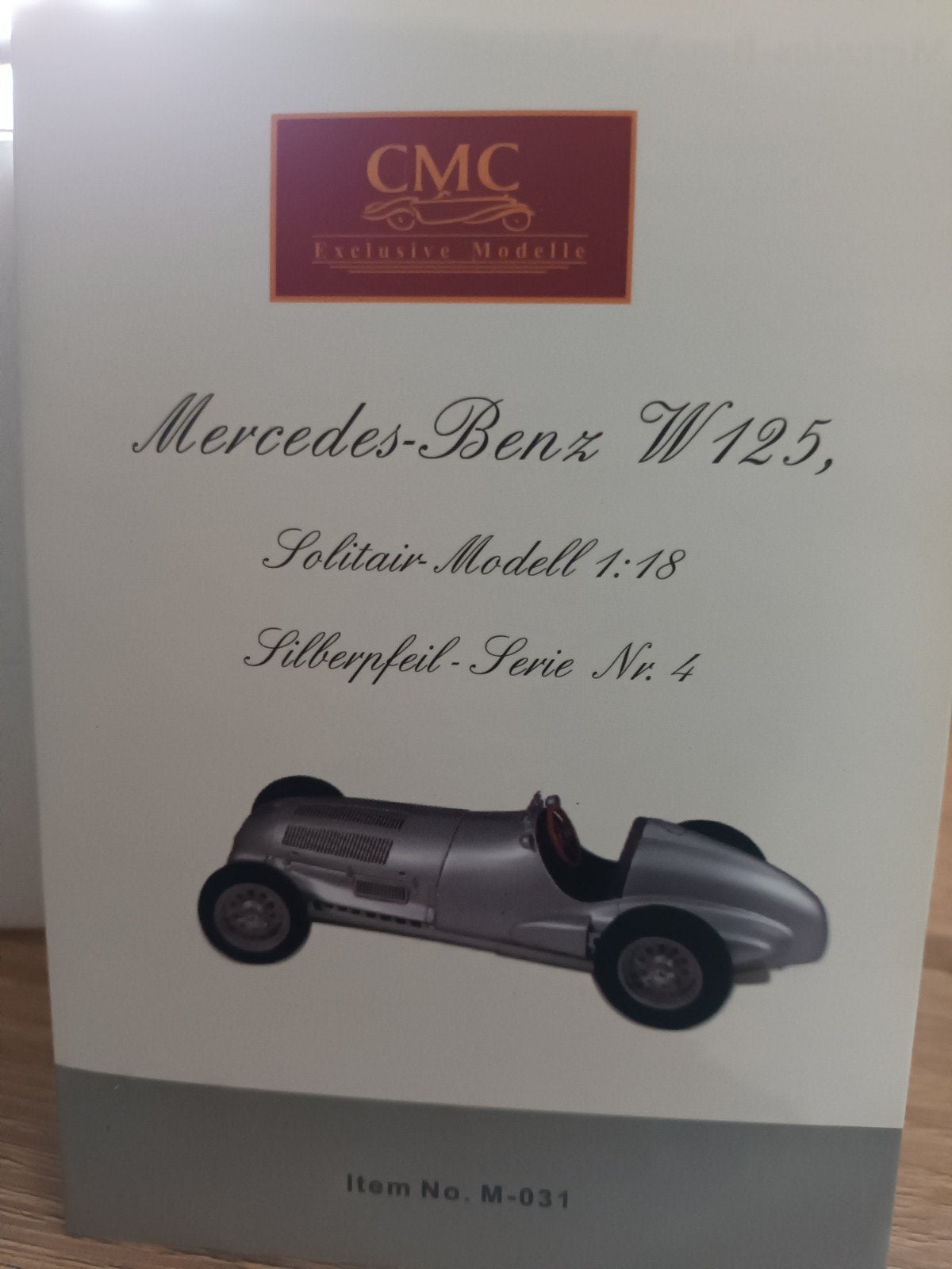 CMC Mercedes Benz W125 1937, Ophalen of Verzenden, Zo goed als nieuw, Auto