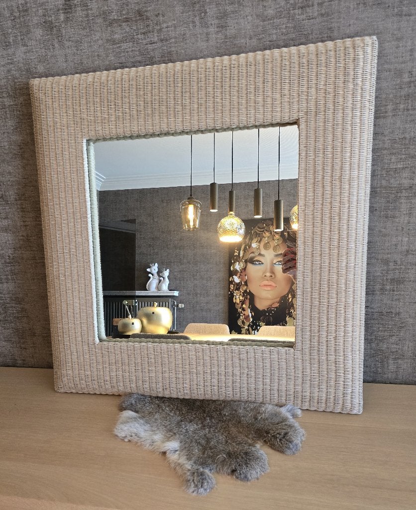 Prachtige Spiegel 77 x 77 cm, Huis en Inrichting, Woonaccessoires | Spiegels, Ophalen, Vierkant, Zo goed als nieuw, 75 tot 100 cm