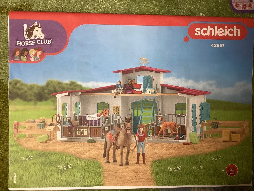 Schleich Horse Club manege 42567 – volledig – zonder paarden, Kinderen en Baby's, Speelgoed | Overig, Zo goed als nieuw, Jongen of Meisje