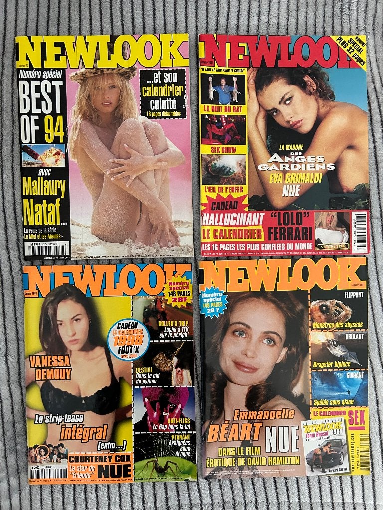 4 Newlook Magazines met kalenders (Playboy) jaren '90, Verzamelen, Ophalen of Verzenden, 1980 tot heden, Tijdschrift