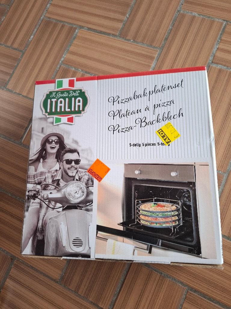 Pizza bak platen set, Ophalen