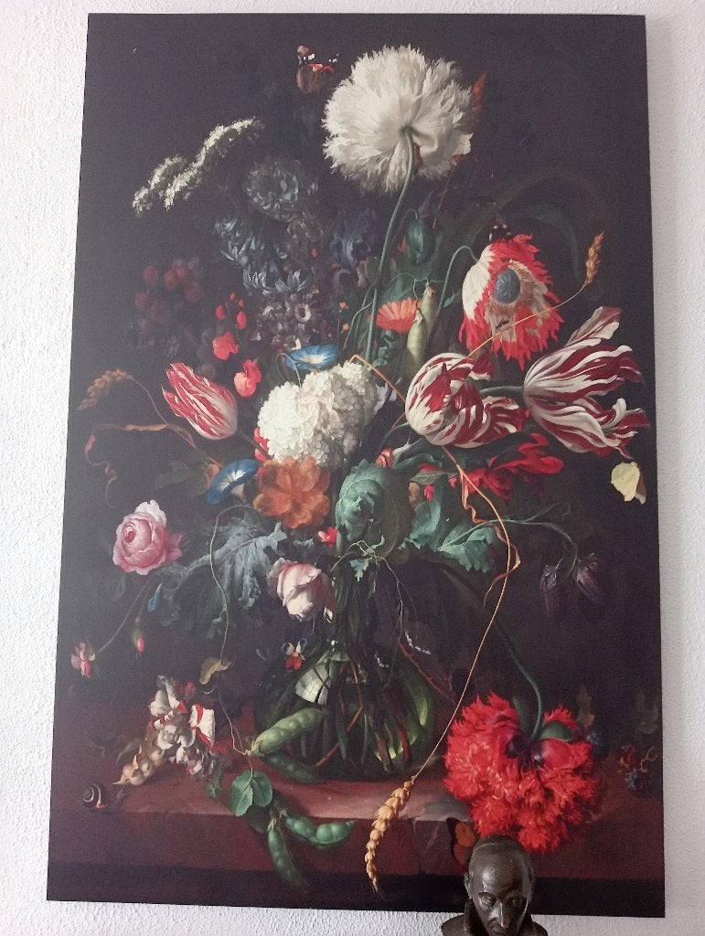 Schilderij, Enlèvement ou Envoi, Fleurs