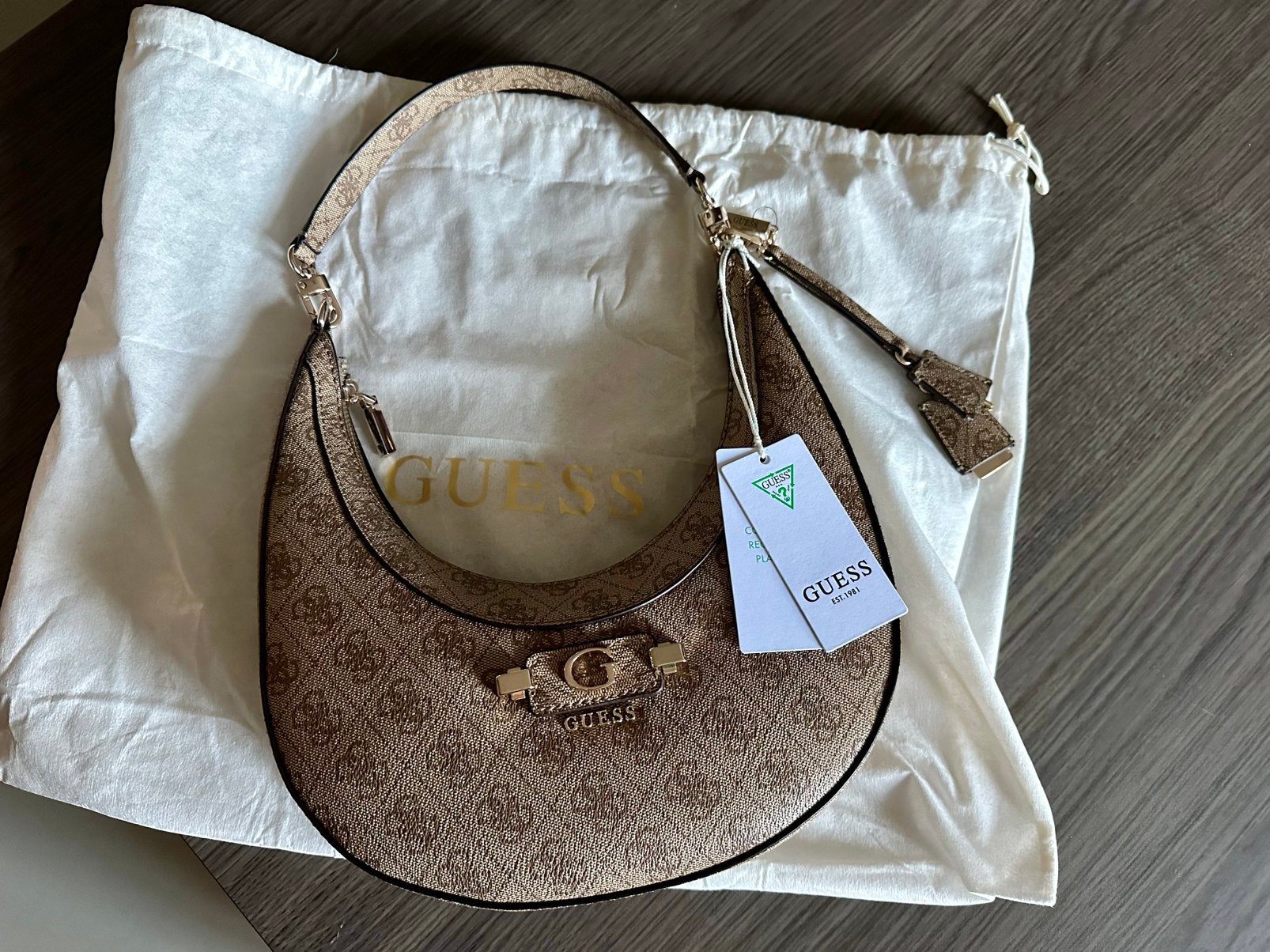 Guess bag, LINDSEY HOBO, new, with etiquette and dust bag, Bijoux, Sacs & Beauté, Enlèvement, Neuf