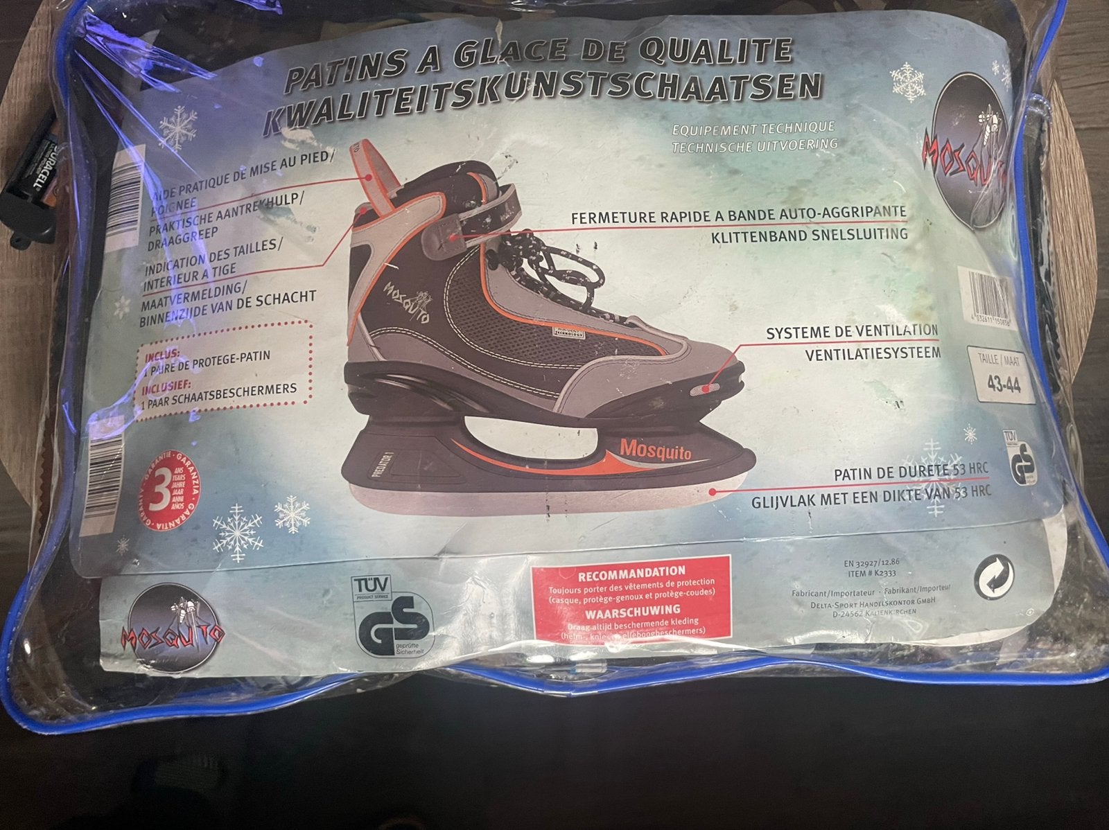 Patins a glace quasi neufs taille 43, Enlèvement ou Envoi, Comme neuf