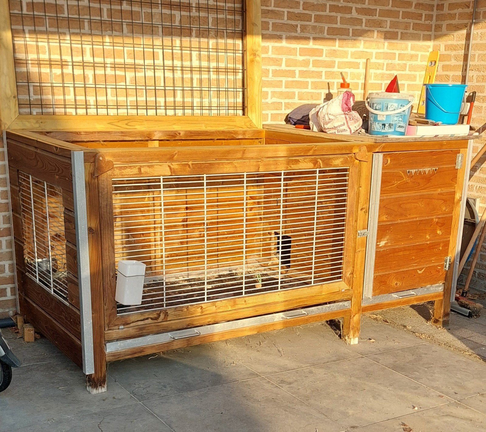 GROOT konijn hok 2m x 1m, Enlèvement, Enclos, Lapin