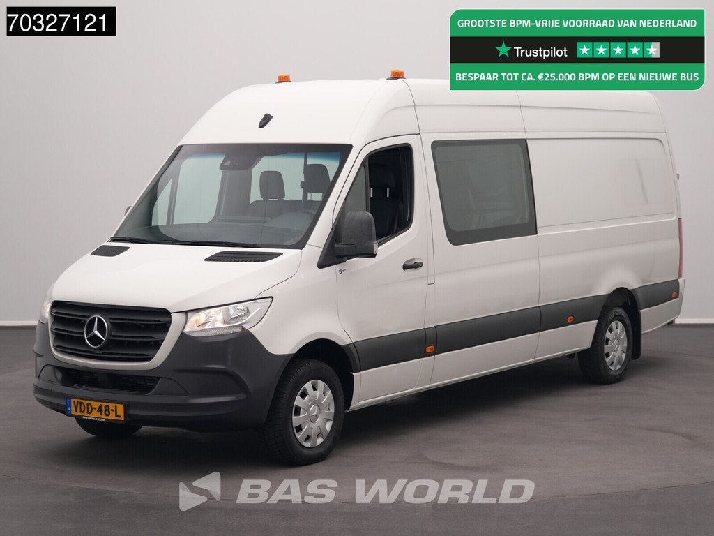 Mercedes Sprinter 316 CDI Automaat Dubbel Cabine L3H2 Navi A, Cuir, Euro 6, Entreprise, 7 places