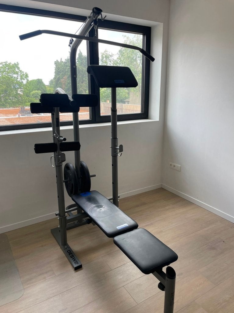 Multifunctioneel fitnesstoestel, Sport en Fitness, Fitnessapparatuur, Gebruikt, Krachtstation, Armen, Benen, Borst, Buik, Rug