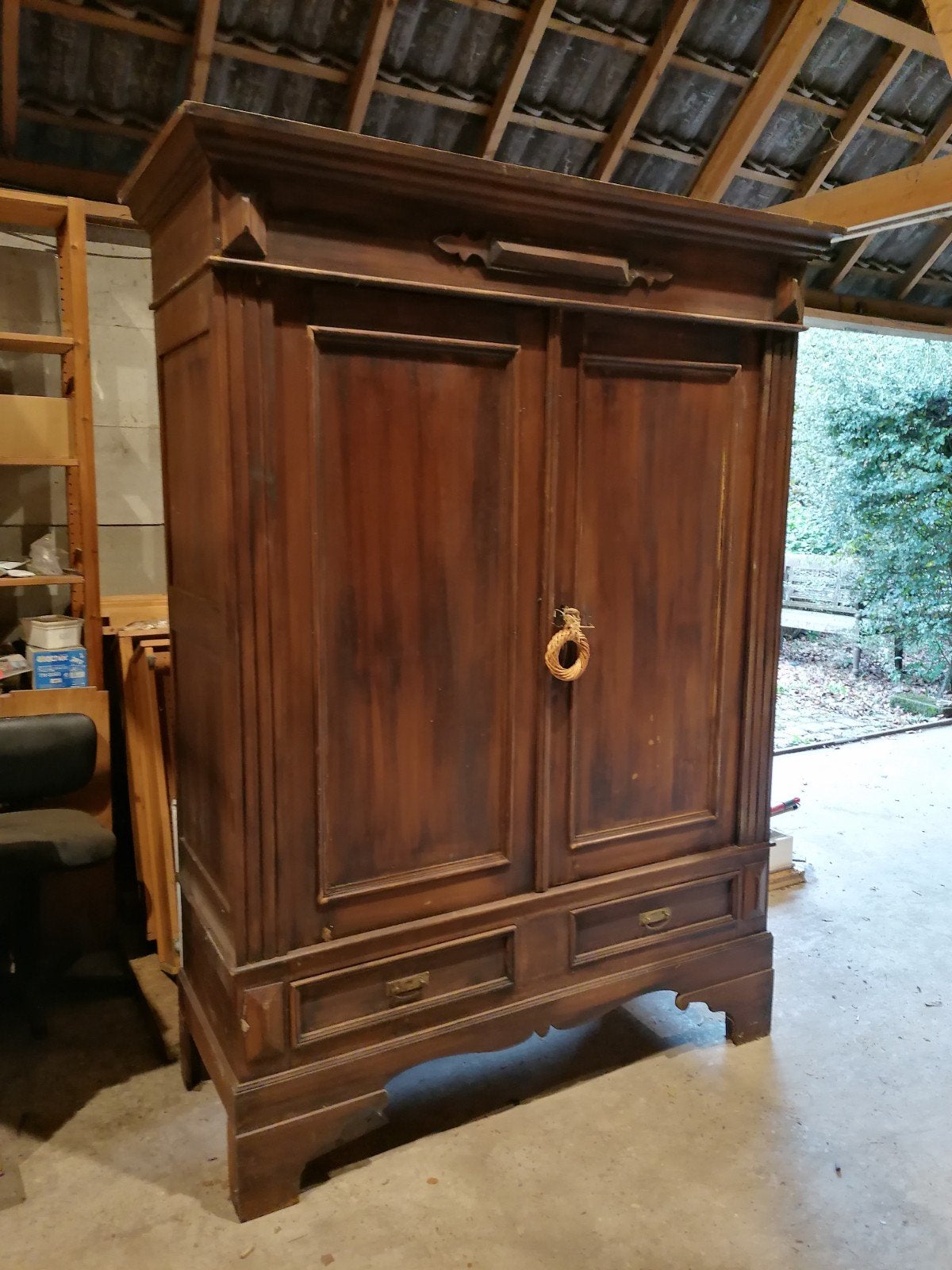 Kast antiek halkast kleerkast, Antiek en Kunst, Ophalen