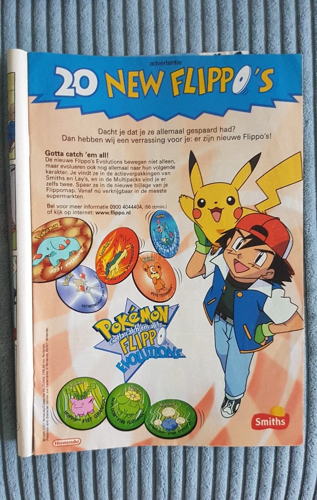 Pokémon Flippo`s advertentie, verzamel item, Verzenden, Spiek, Overige typen