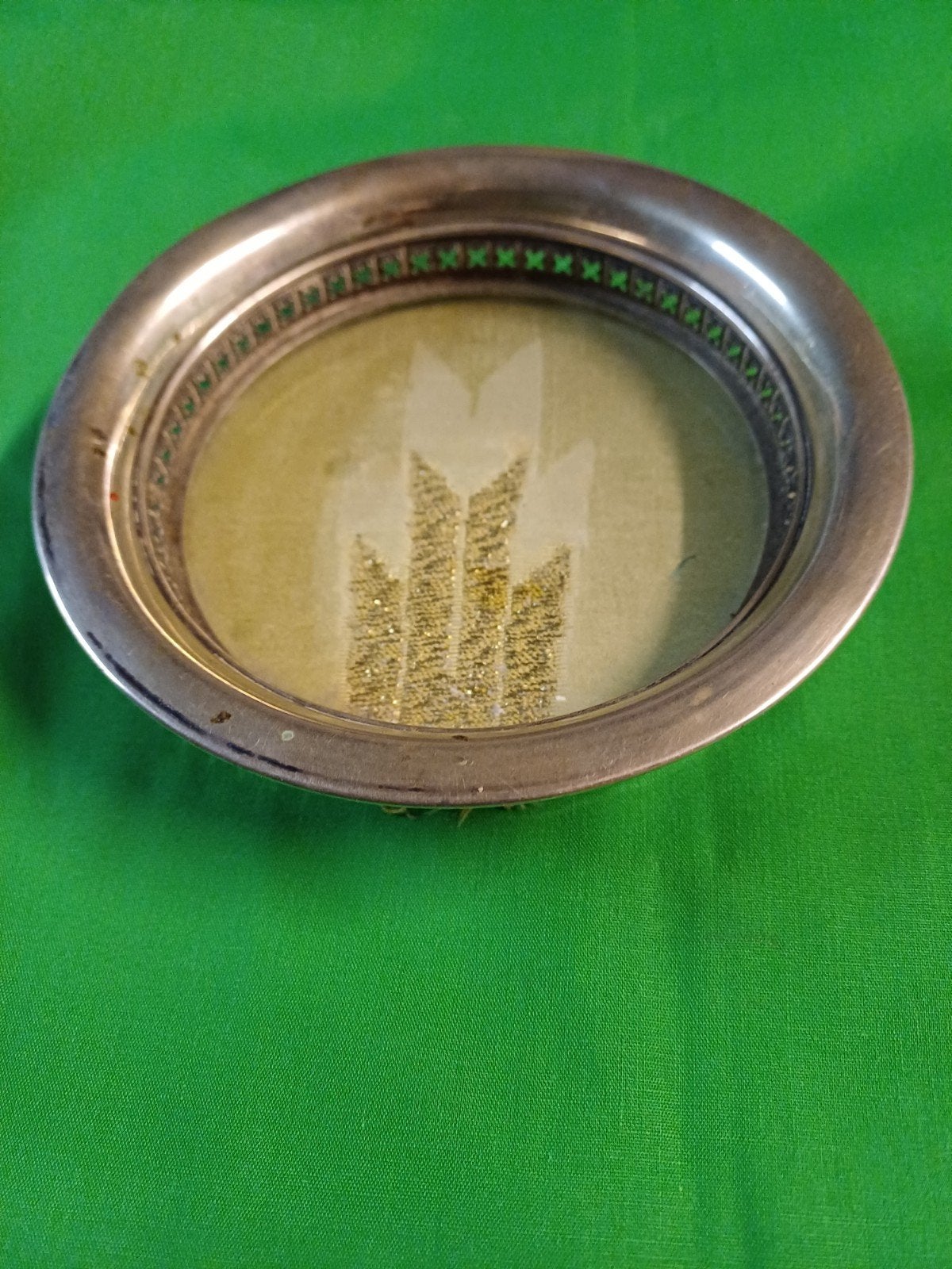 Ancien plat à bouteille de vin en argent, sous-verre, Antiquités & Art, Enlèvement ou Envoi, Argent