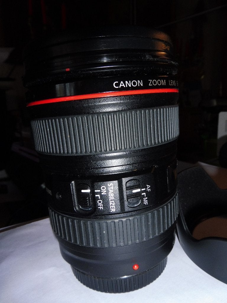Canon EF24-105mm macro 0,45m/1.5ft 1:4 L IS USM, Ophalen, Canon, Zo goed als nieuw, Canon