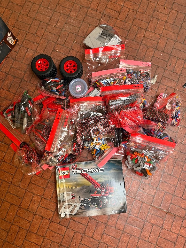 LEGO Technic 42082 Rough Terrain Crane – 100% Compleet!, Kinderen en Baby's, Inclusief instructies, Gebruikt, Lego, Ophalen of Verzenden