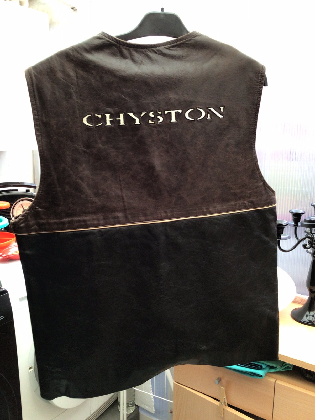 CHRYSTON leren vest maat XL PRIJS 50€ GEKOCHT 249€, Ophalen of Verzenden