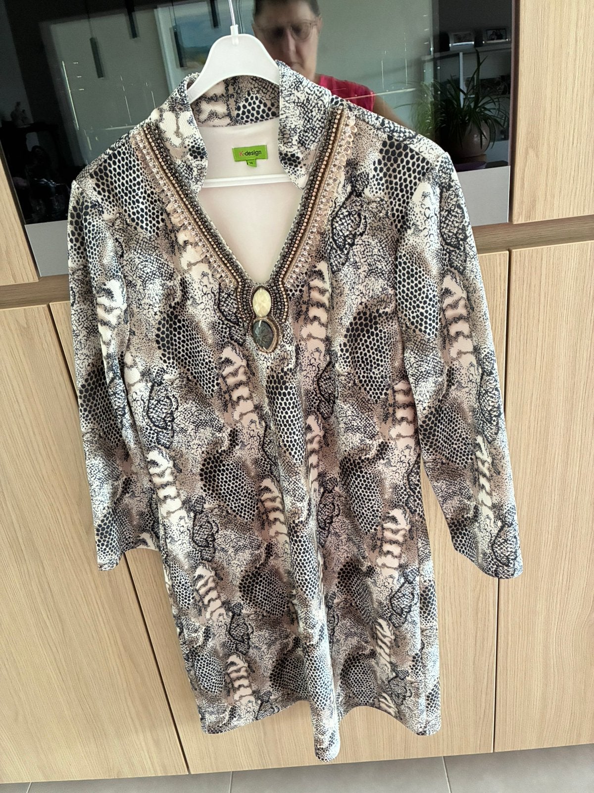 Nieuwe jurk k-design XL, Ophalen of Verzenden, Nieuw, Bruin, Jurk