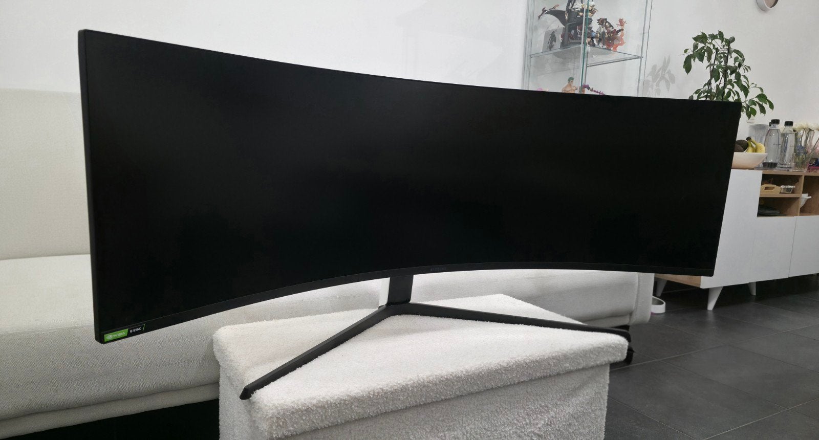 Ecran Samsung Odyssey G9 49" 240Hz + Bras Ergotron, Gaming, 1 à 2 ms, Autres résolutions, VA