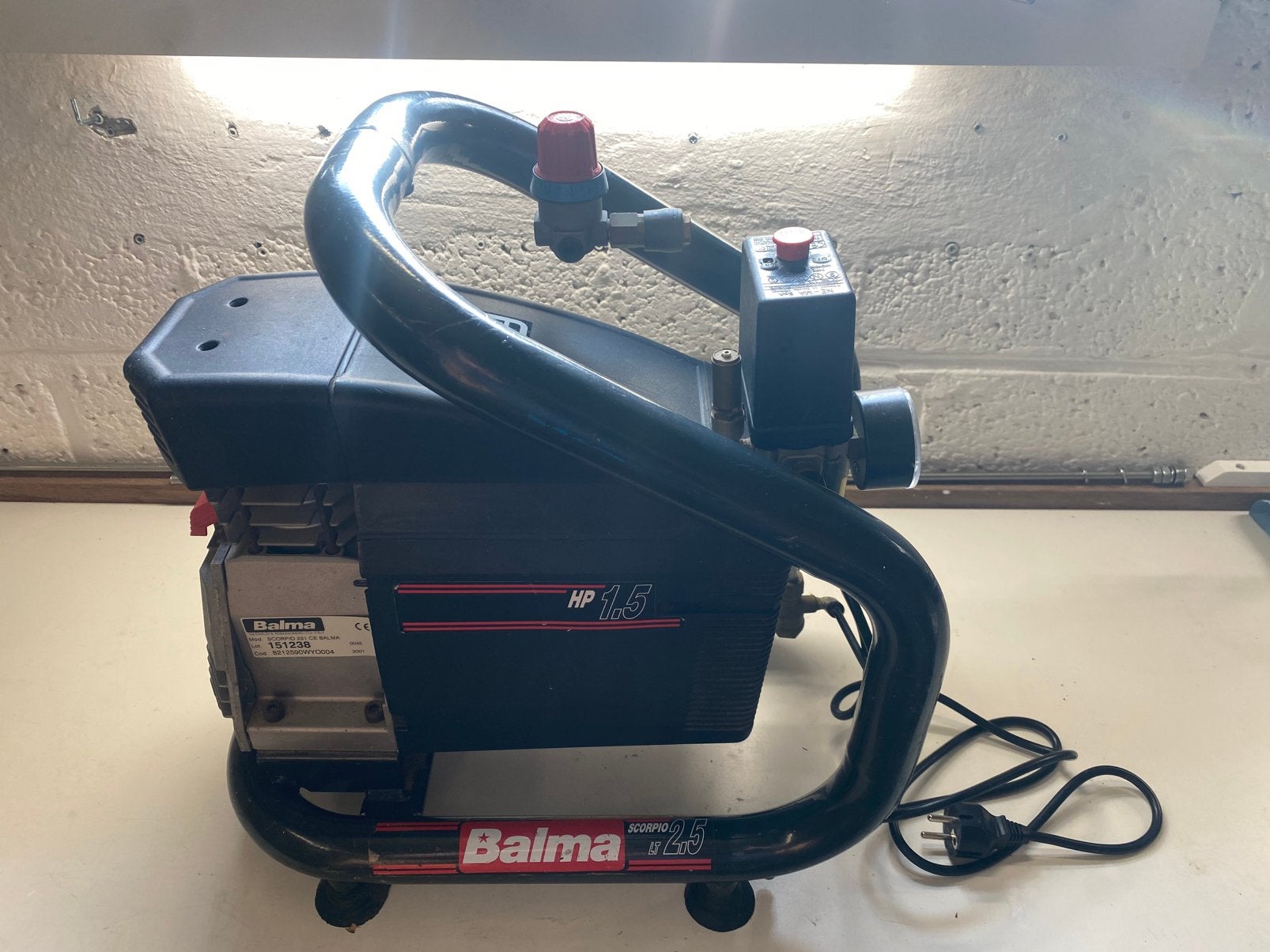Petit compresseur Balma Scorpio 2.5, Bricolage & Construction, Enlèvement, Utilisé
