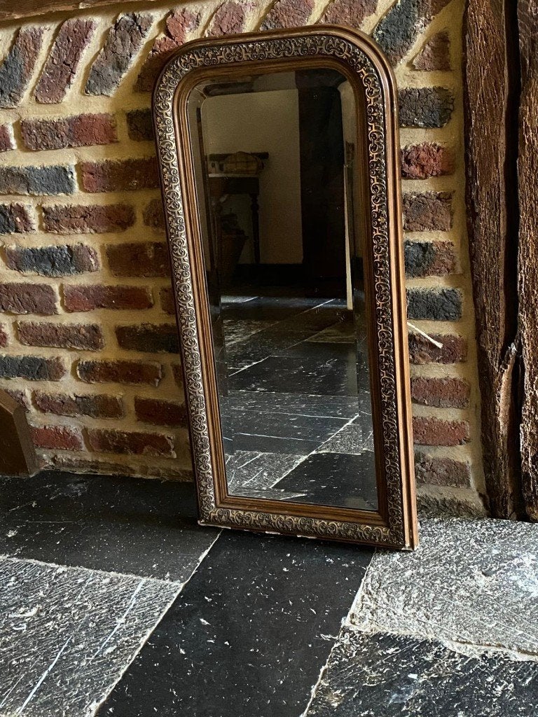 Miroir français ancien, Antiquités & Art, Enlèvement, Rectangulaire, Moins de 50 cm, Moins de 100 cm