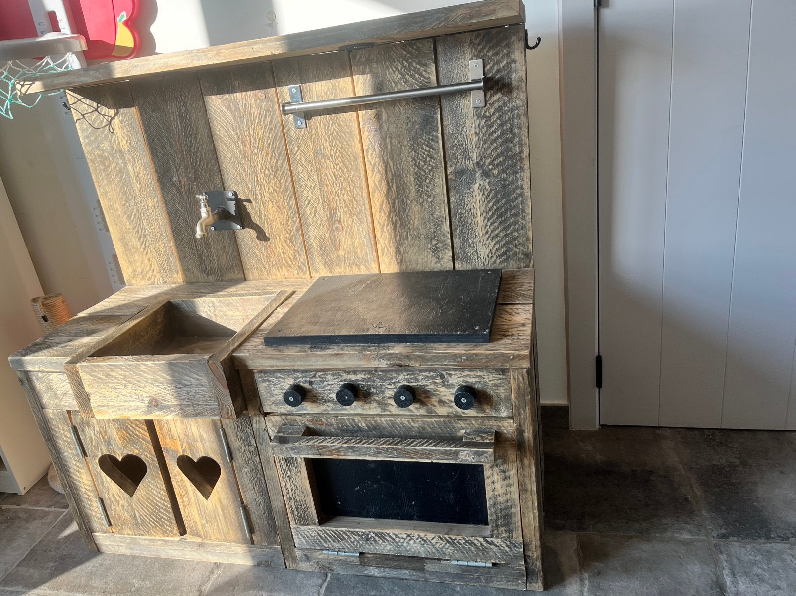Stijgerhout keukentje, Enlèvement, Utilisé, Bois, Jouer à la cuisine