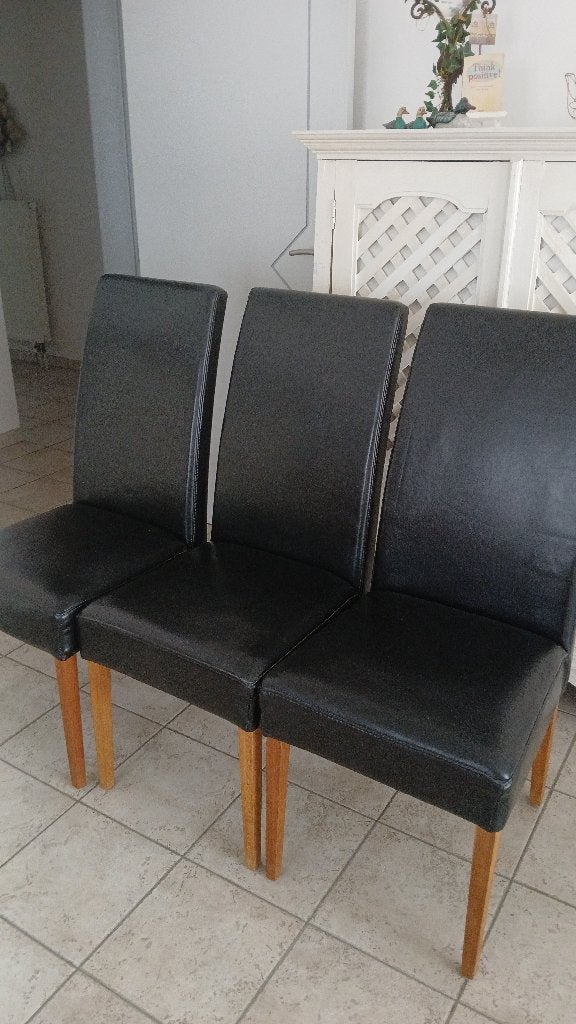 Eetkamer stoelen, Huis en Inrichting, Stoelen, Ophalen, Bruin, Zo goed als nieuw, Vijf, Zes of meer stoelen